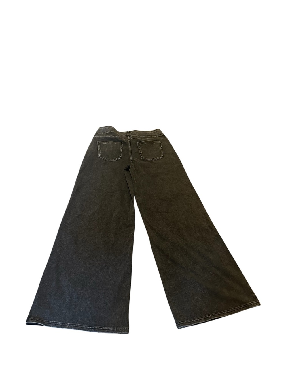 Halara Wide Leg Black Women's Jeans with Elastic Waist - Picture 5 of 8